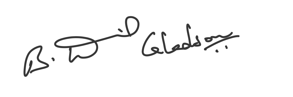 David Gladson signature